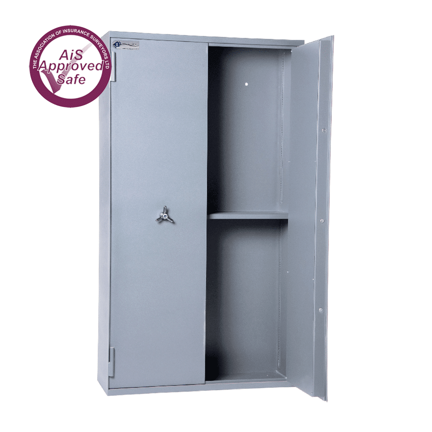 AS-2020-AiS-Insurance-Approved-Associated Security Secure Storage Cabinets Double Door Made In Britain