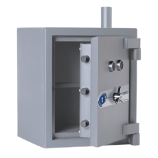 Associated Security Airtube Deposit Safe – Door Open – Deposit Safe – Cash Safe – Commercial Safe