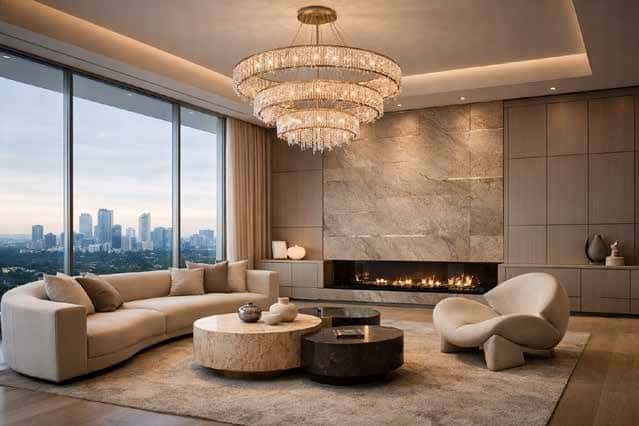 City apartment living space