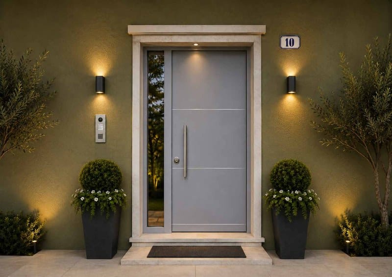 Armoured entrance door