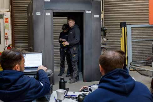 Engineers on site